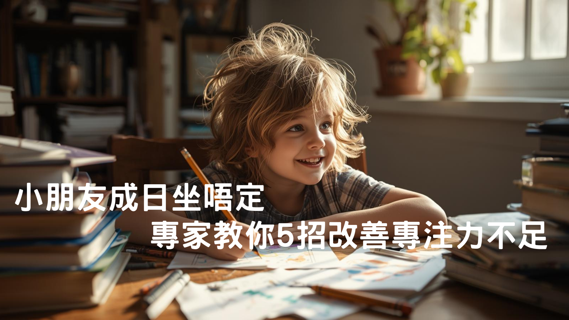SEN學童｜小朋友坐唔定、無法集中精神｜ 專家教你5招改善專注力不足