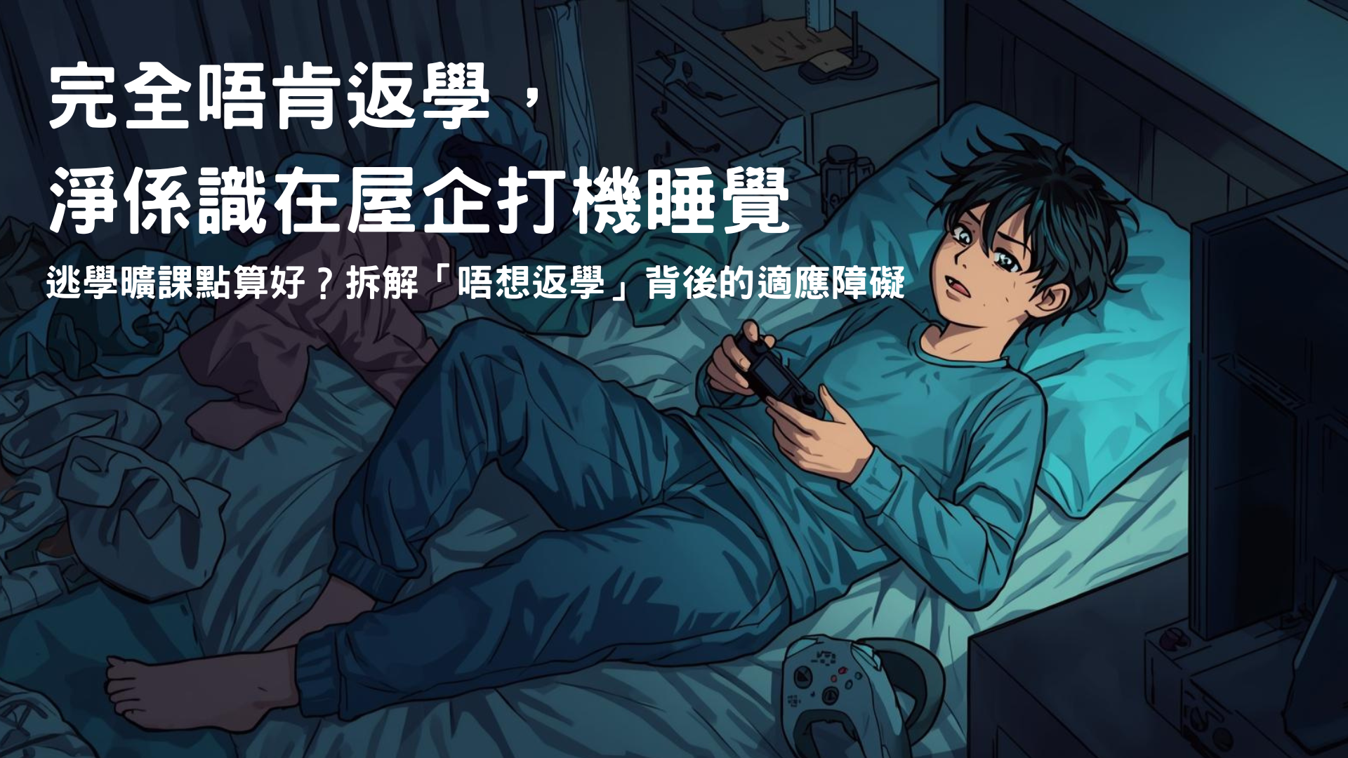 中學生逃學曠課點算好？拆解「唔想返學」背後的適應障礙